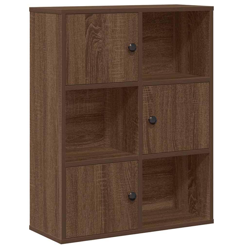 Regal za knjige boja hrasta 60x24x76,5 cm konstruirano drvo