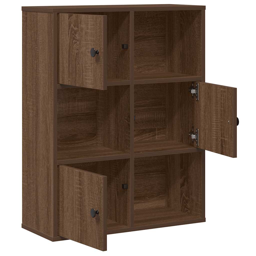 Regal za knjige boja hrasta 60x24x76,5 cm konstruirano drvo