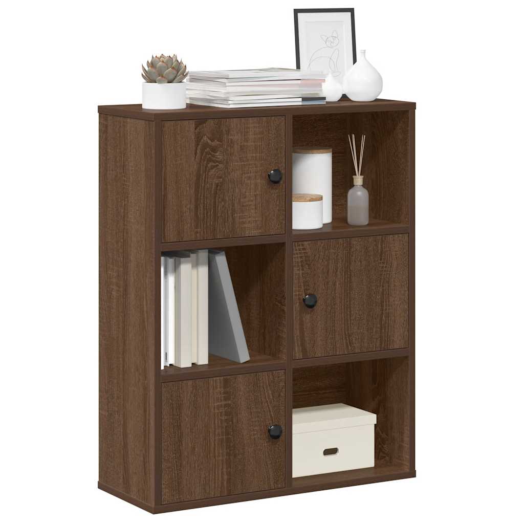 Regal za knjige boja hrasta 60x24x76,5 cm konstruirano drvo