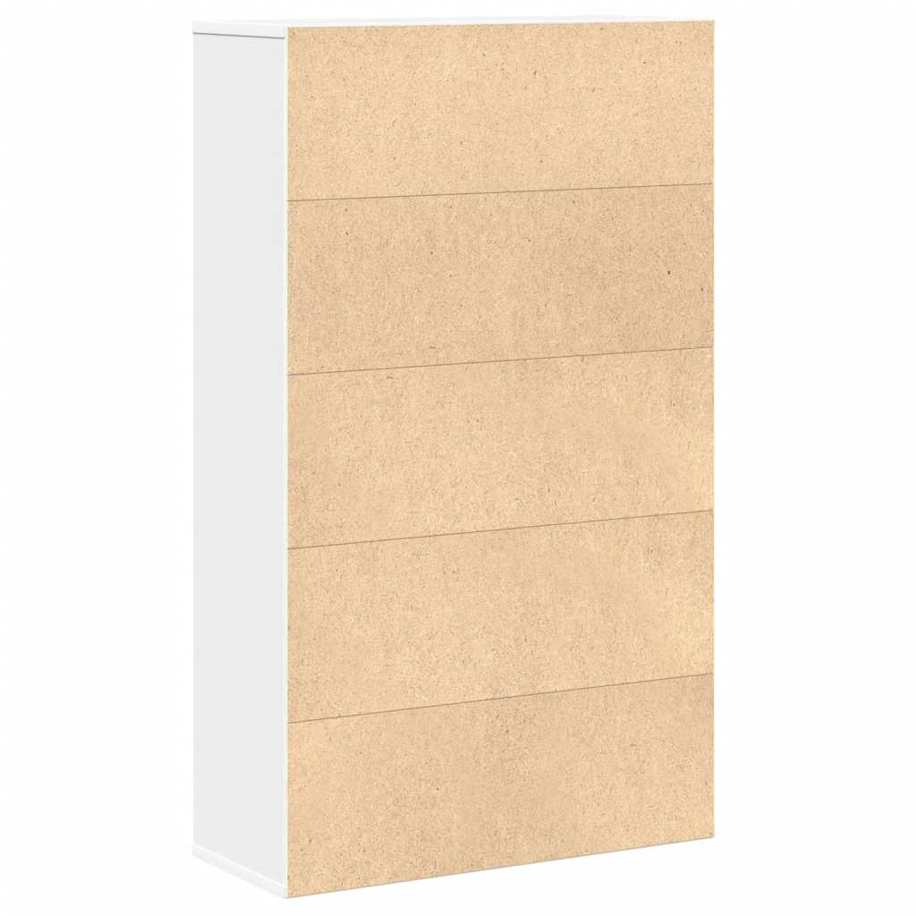 Regal za knjige bijeli 60x24x101,5 cm konstruirano drvo