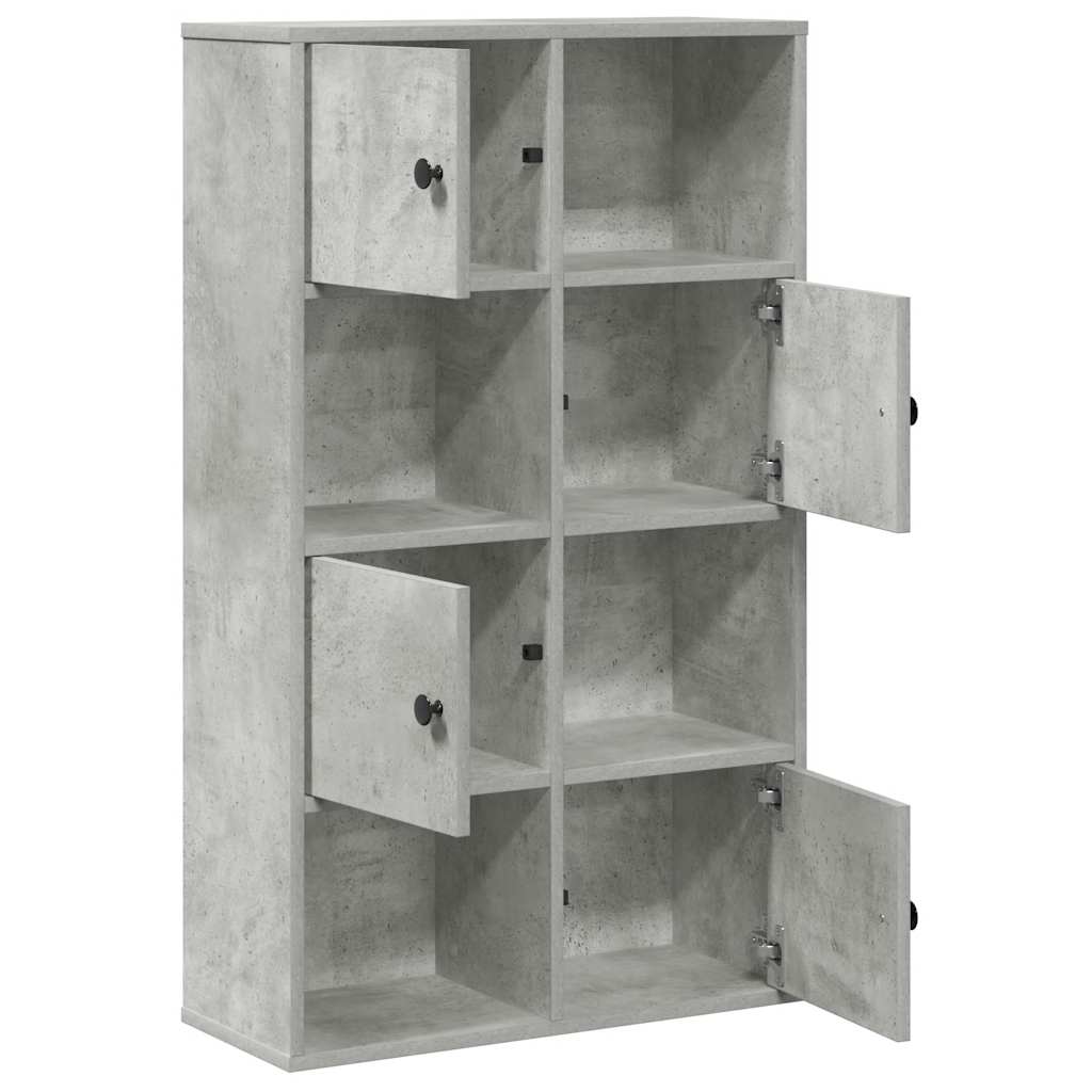 Regal za knjige boja betona 60x24x101,5 cm konstruirano drvo