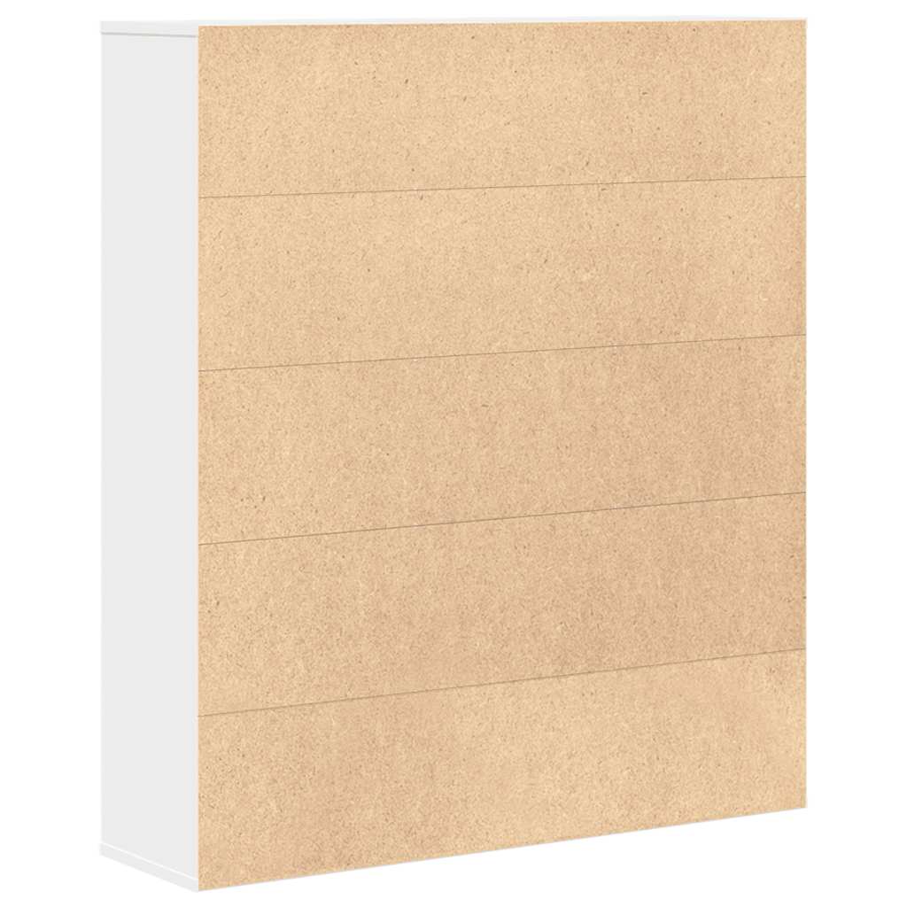 Regal za knjige bijeli 89x24x101,5 cm od konstruiranog drva