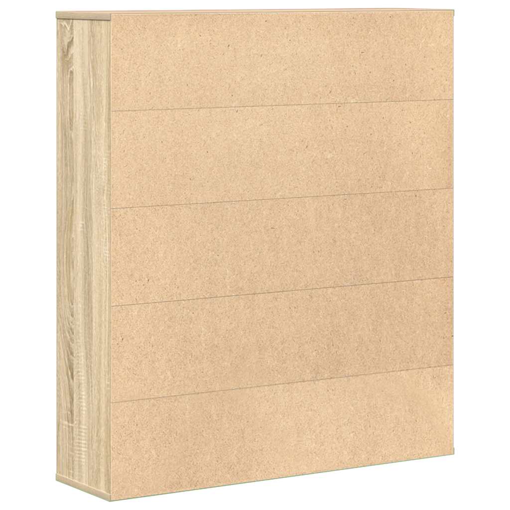 Regal za knjige boja hrasta 89x24x101,5cm od konstruiranog drva