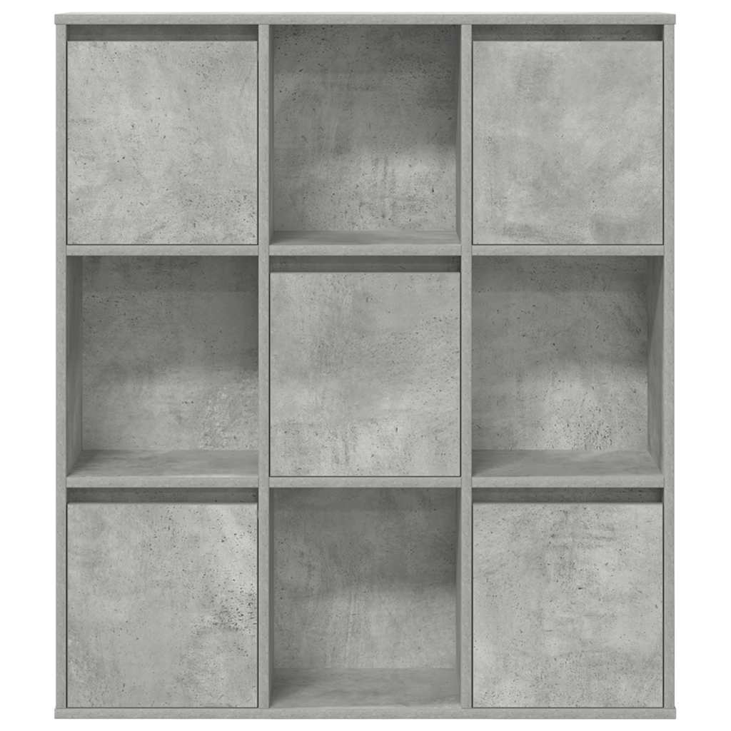Regal za knjige boja betona 89x24x101,5 cm konstruirano drvo