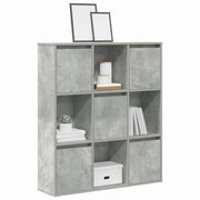 Regal za knjige boja betona 89x24x101,5 cm konstruirano drvo