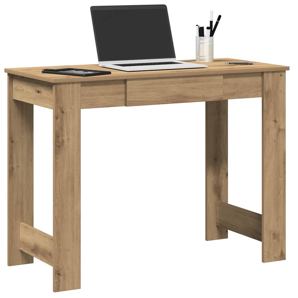 Radni stol boja hrasta artisan 100x45x75 cm konstruirano drvo