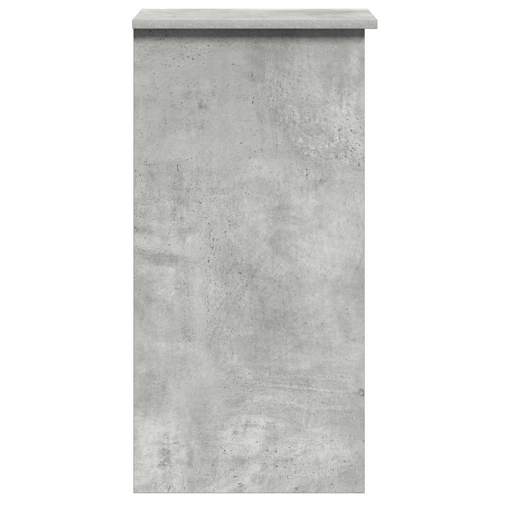 Radni stol s policama siva boja betona 84x40x78 cm drveni