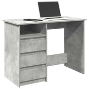 Radni stol boja betona 102 x 50 x 75 cm od konstruiranog drva