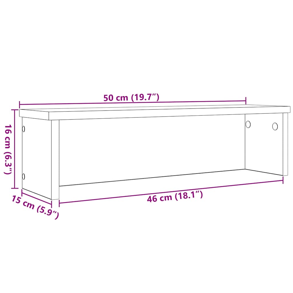 Kuhinjski stalci koji se mogu složiti 2 kom 50x15x16 cm