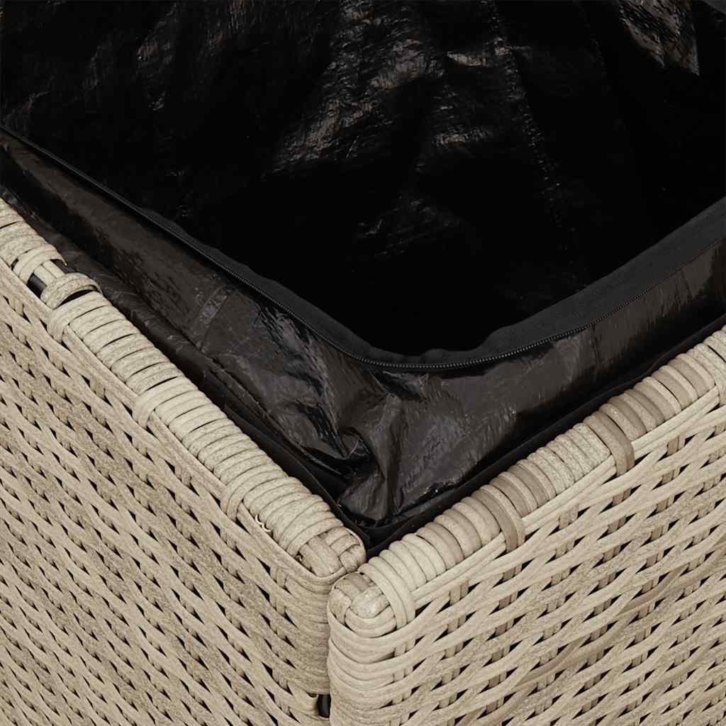 Vrtni stolci s jastucima 2 kom svijetlo sivi 40x40x43 cm