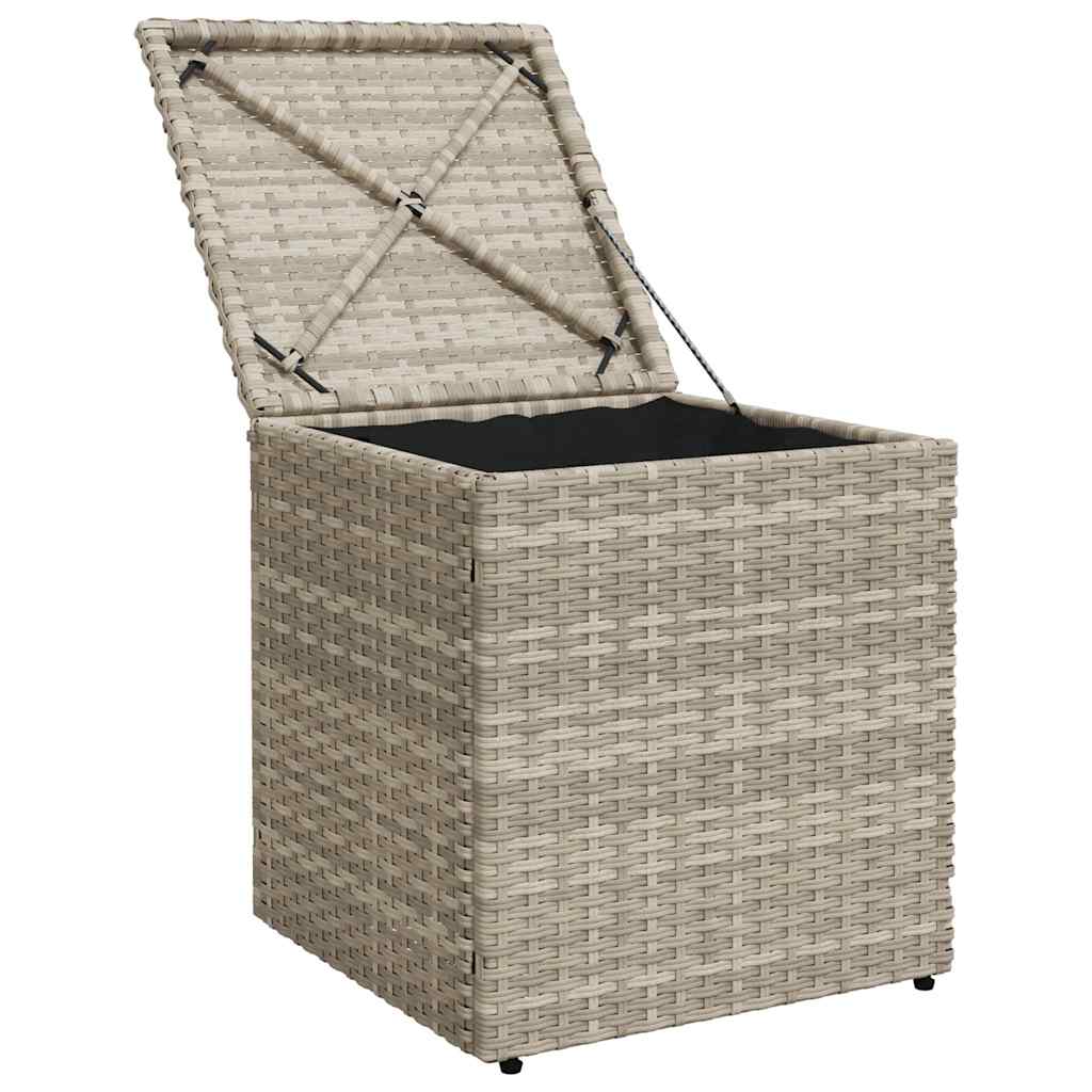 Vrtni stolci s jastucima 2 kom svijetlo sivi 40x40x43 cm