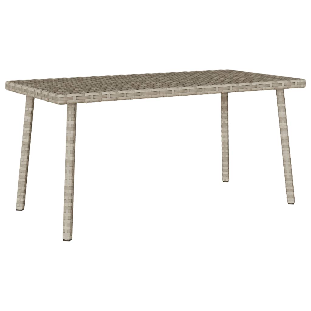 Vrtni stolić za kavu pravokutni svijetlo sivi 80x40x37 cm