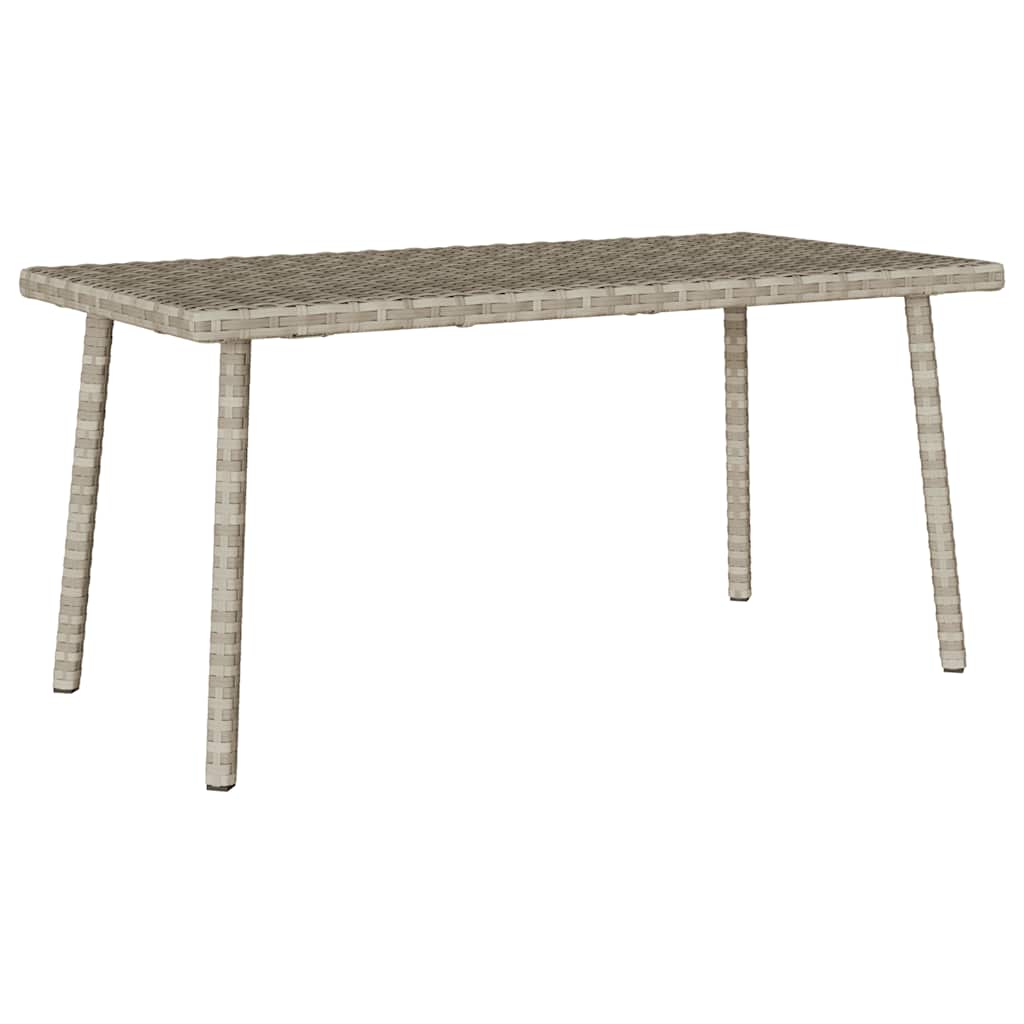 Vrtni stolić za kavu pravokutni svijetlo sivi 80x40x37 cm
