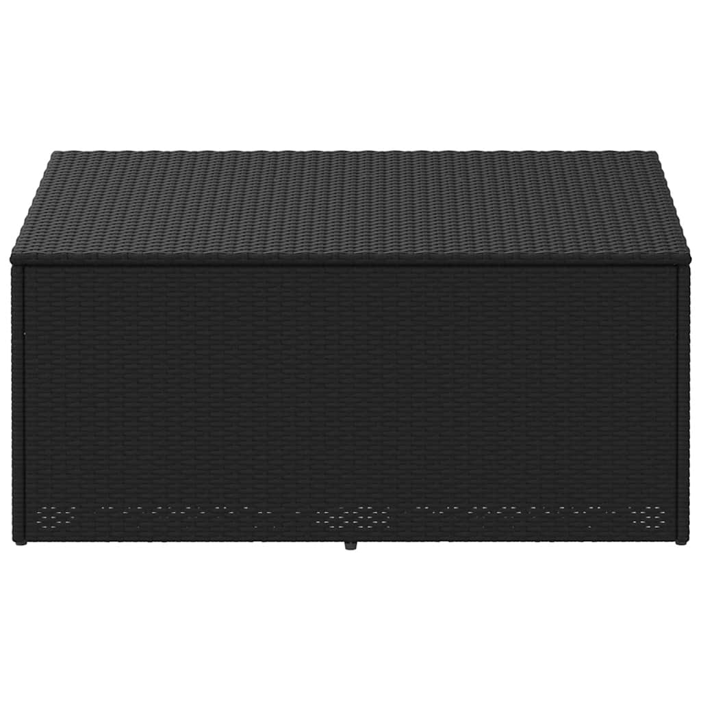 Vrtna kutija za pohranu crna 110x50x58 cm poli ratan