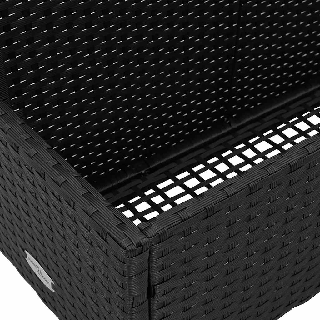 Plovak za bazen Crni 110x100x57 cm Poli ratan