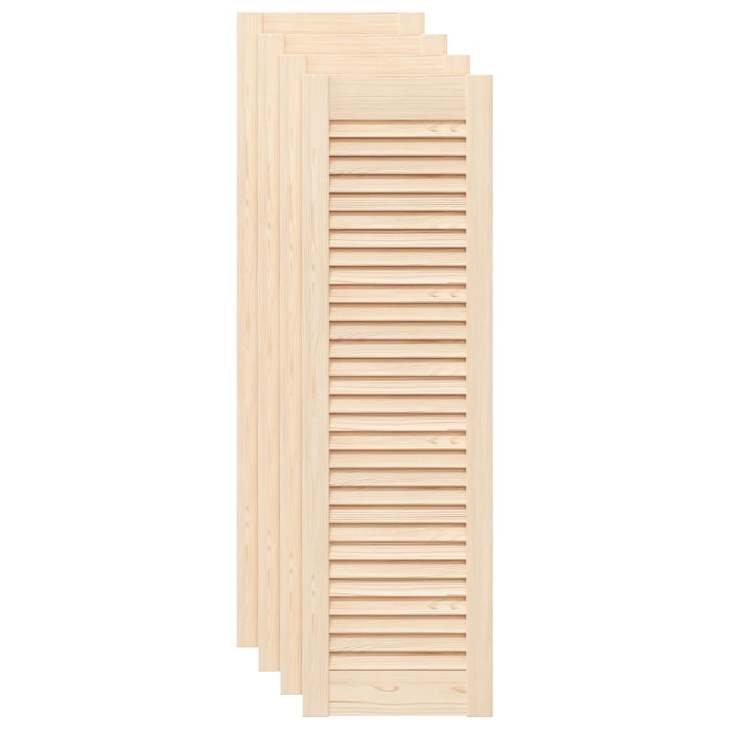 Vrata za ormarić rešetkasti dizajn 4 kom 99x29,5 cm borovina
