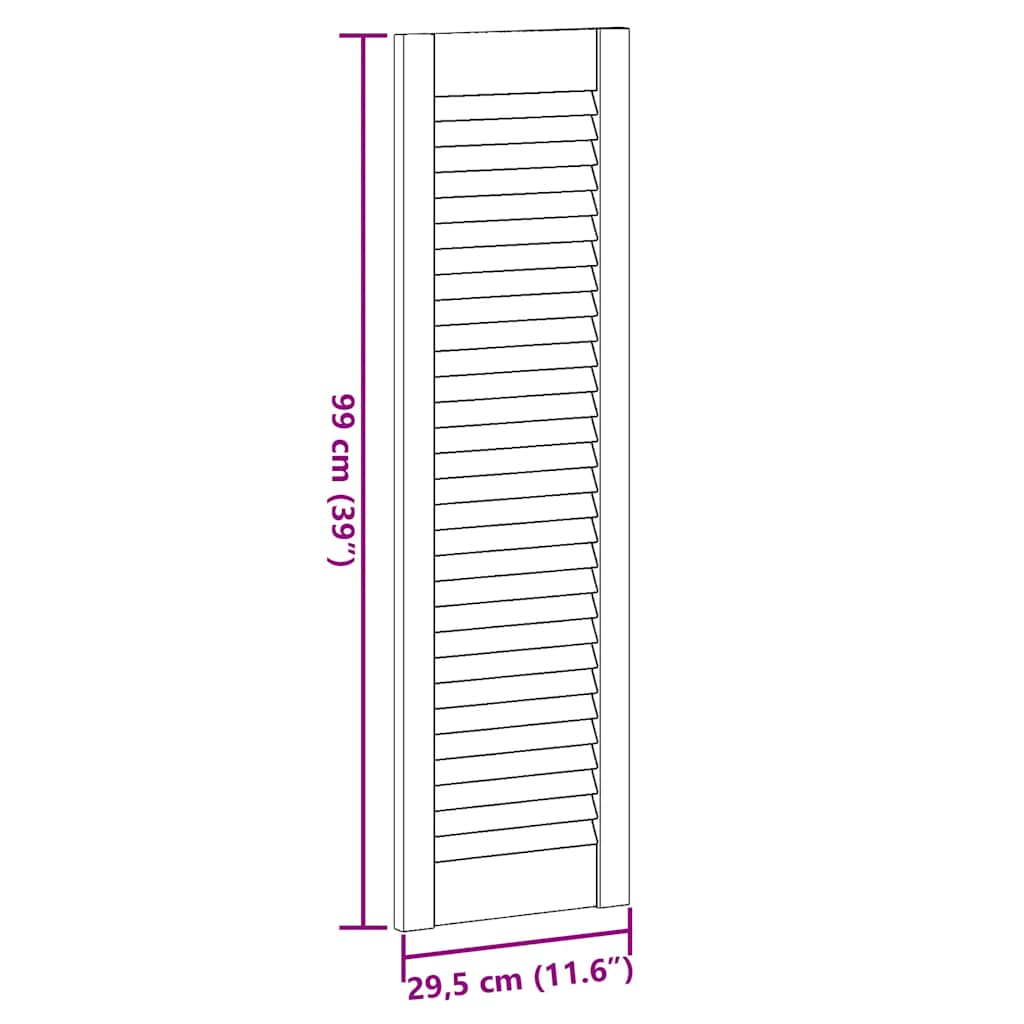 Vrata ormarića Louvred dizajn 2 kom bijela 99x29,5 cm