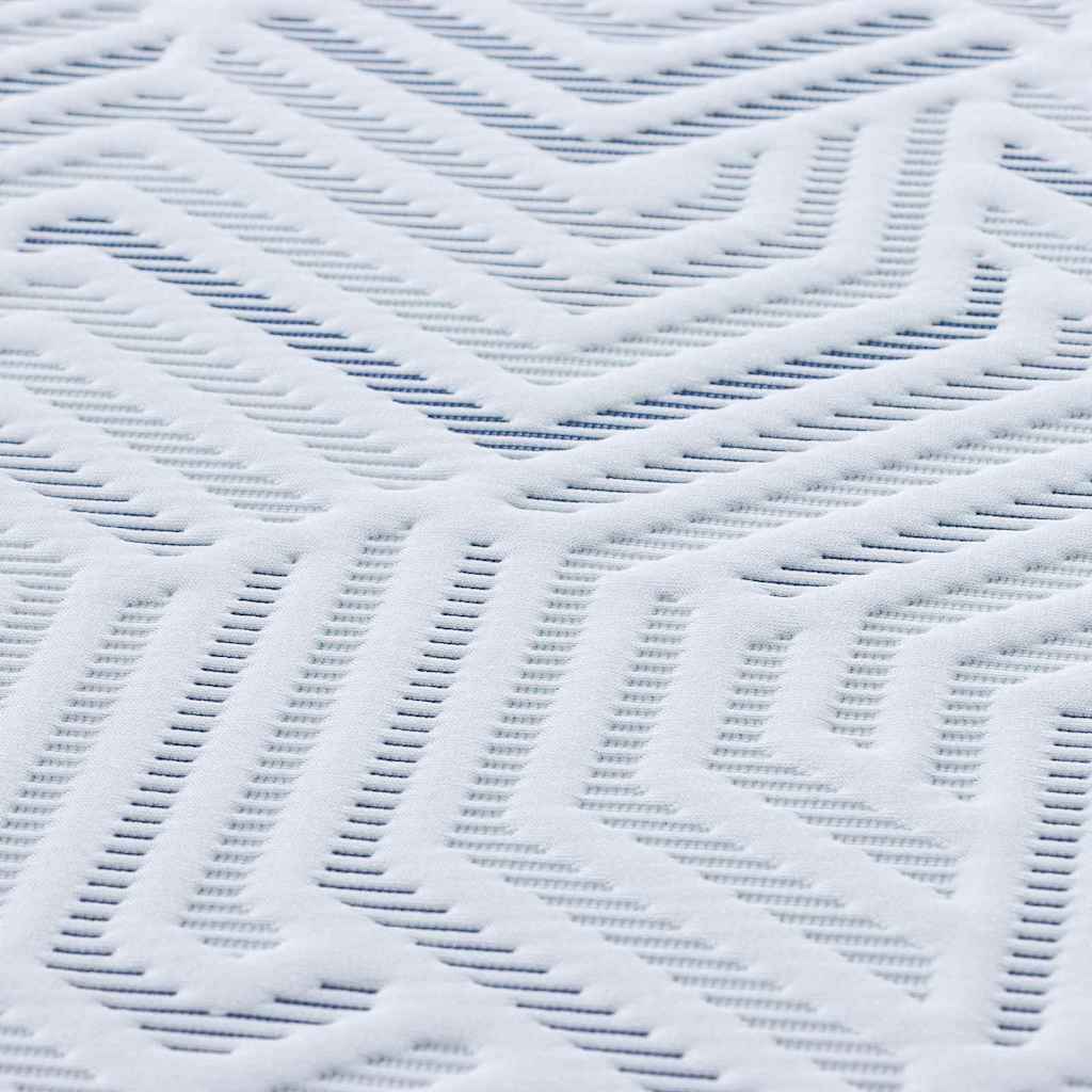 Nadmadrac Bijelo 160 x 200 cm Žakar tkanina