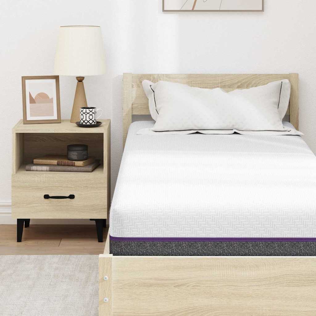 Madrac Bijela i siva 70 x 200 cm Žakar tkanina