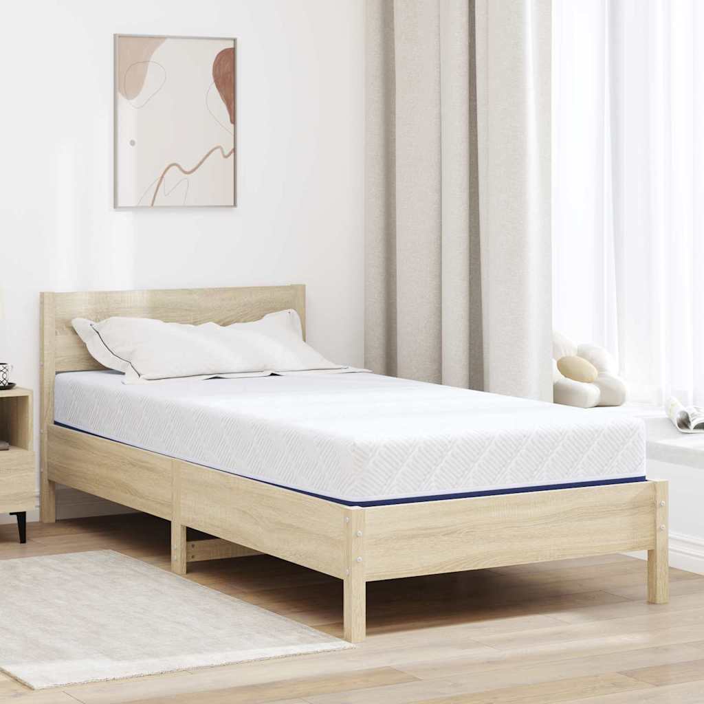 Madrac Bijela i Plava 120 x 200 cm Žakar tkanina