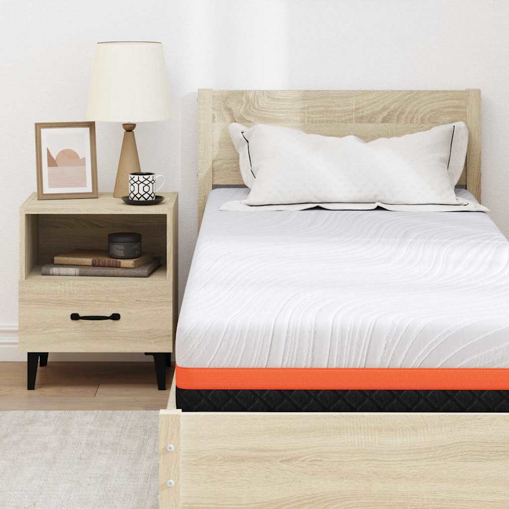 Madrac Bijela i crna 80 x 200 cm Žakar tkanina