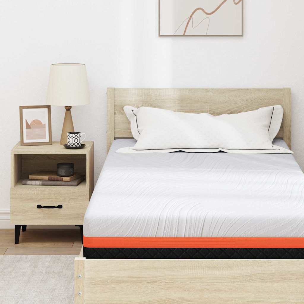 Madrac Bijela i crna 90 x 200 cm Žakar tkanina