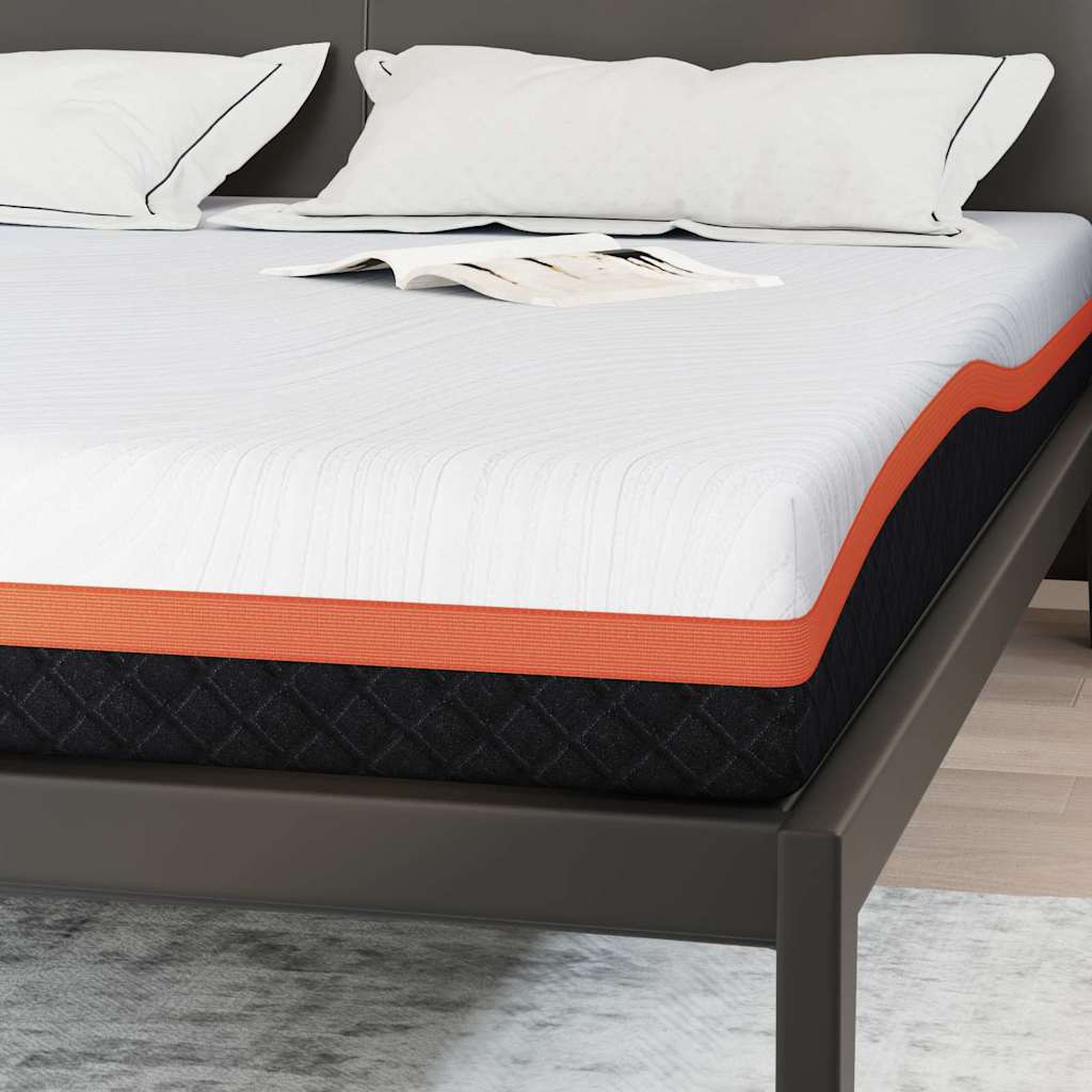 Madrac Bijela i crna 200 x 200 cm Žakar tkanina