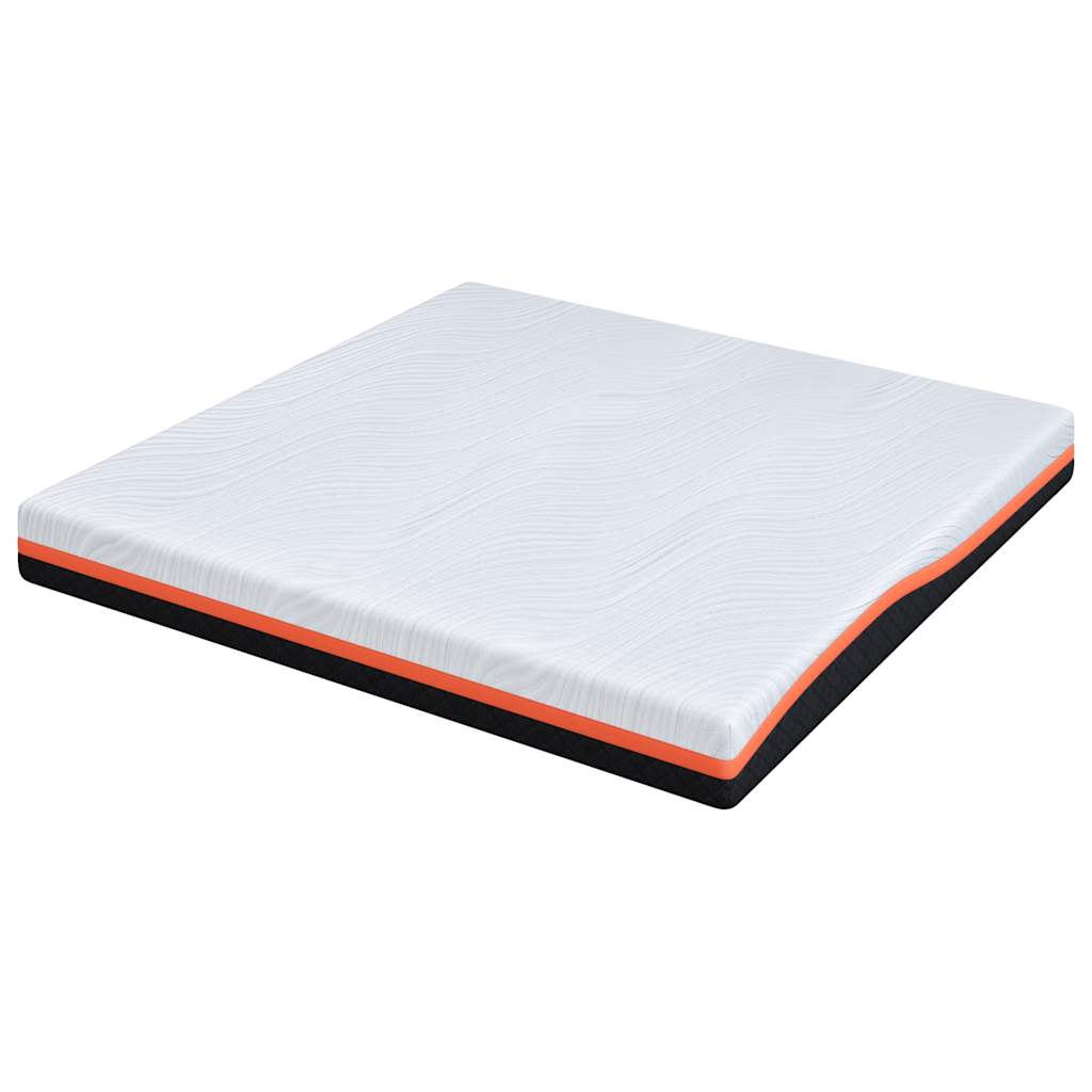 Madrac Bijela i crna 200 x 200 cm Žakar tkanina