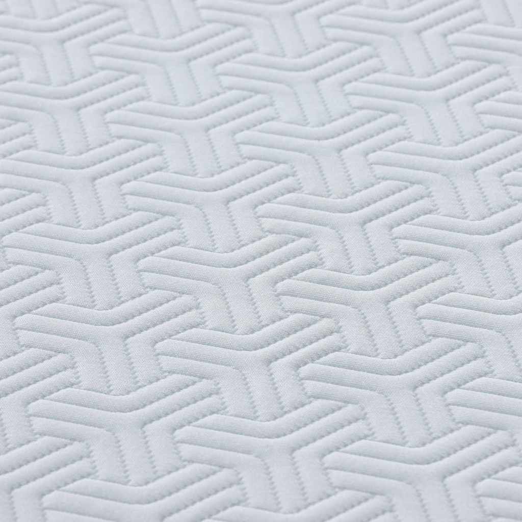 Madrac Bijela i siva 80 x 200 cm Žakar tkanina