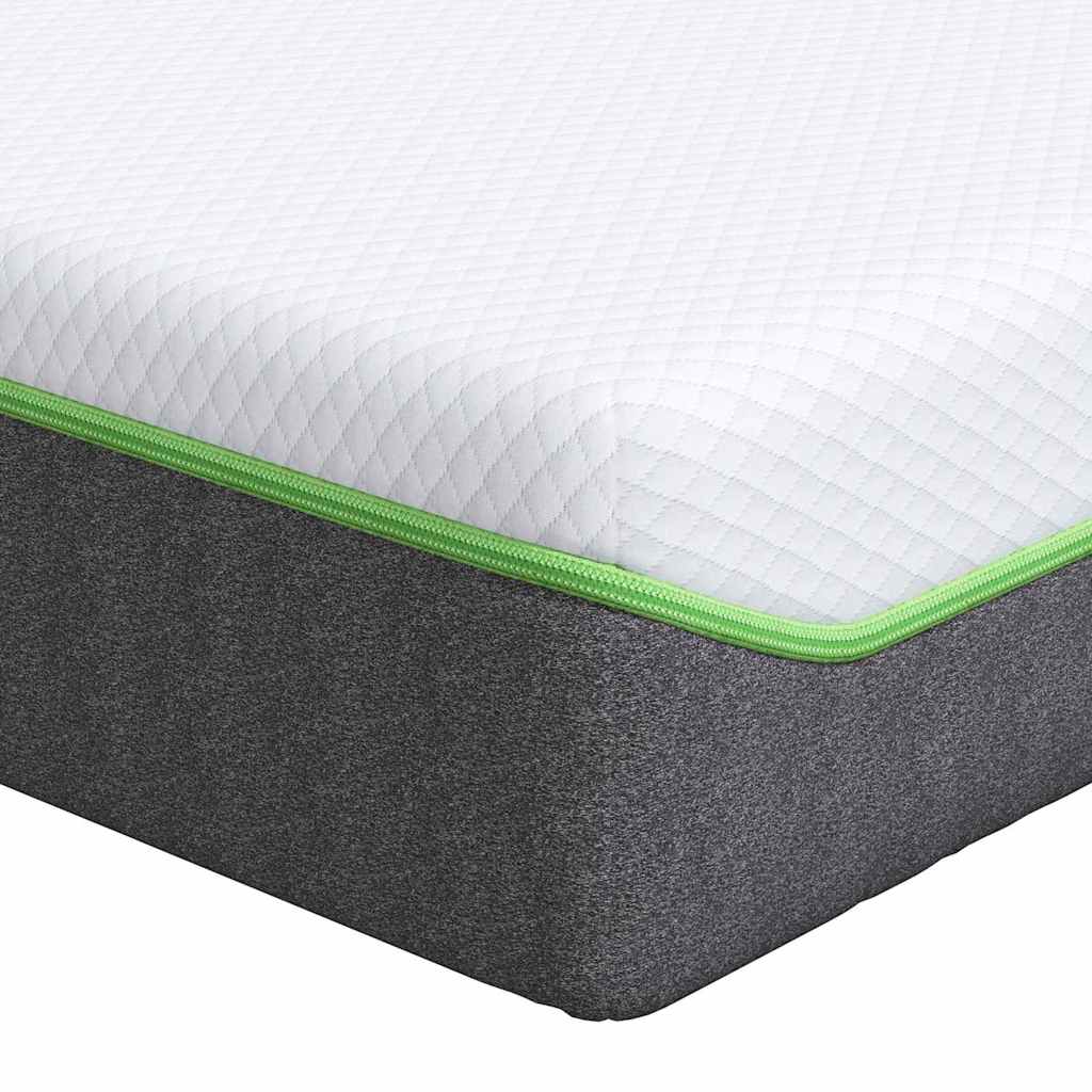 Madrac Bijela i siva 90 x 200 cm Žakar tkanina