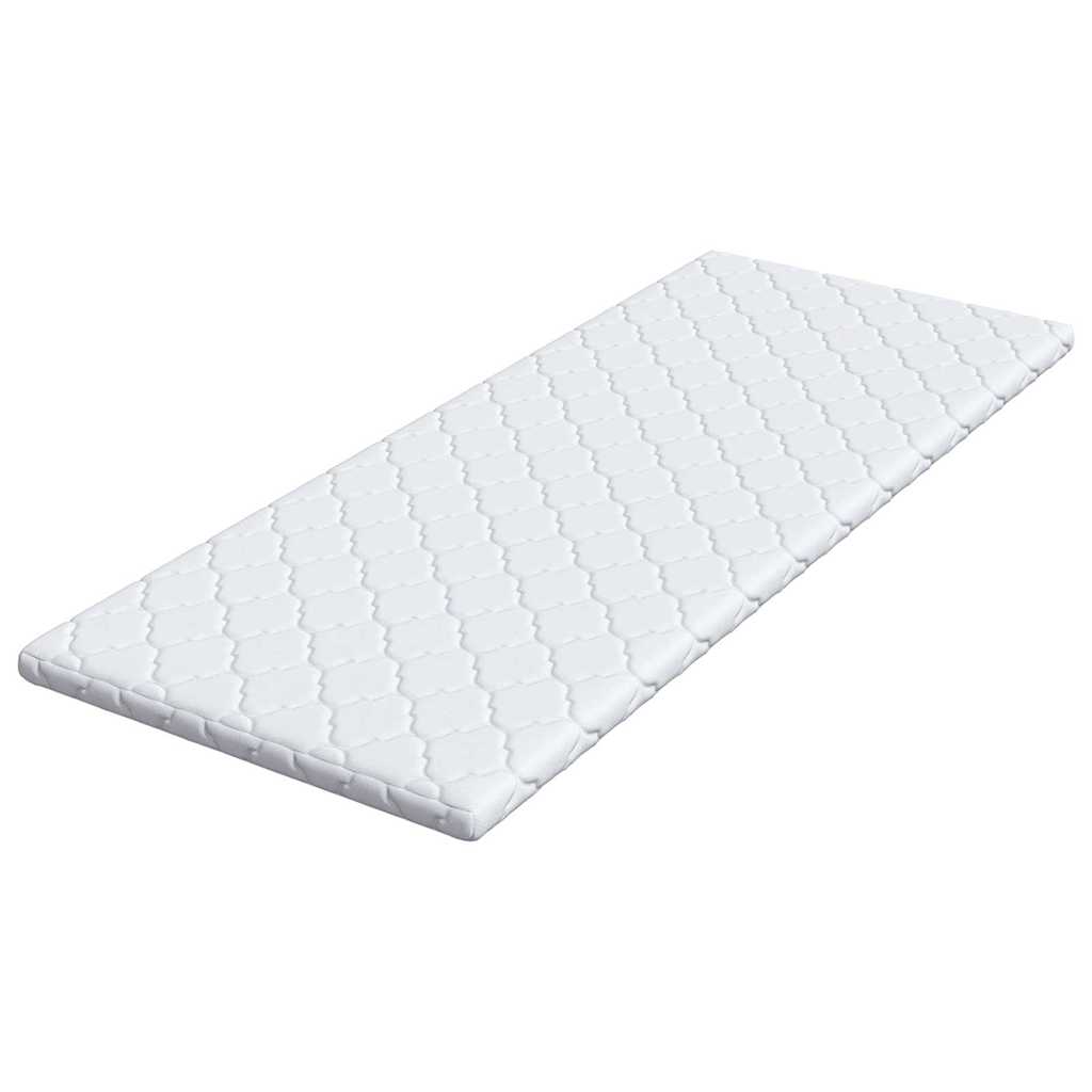Kokosni nadmadrac Bijelo 70 x 200 cm Žakar tkanina