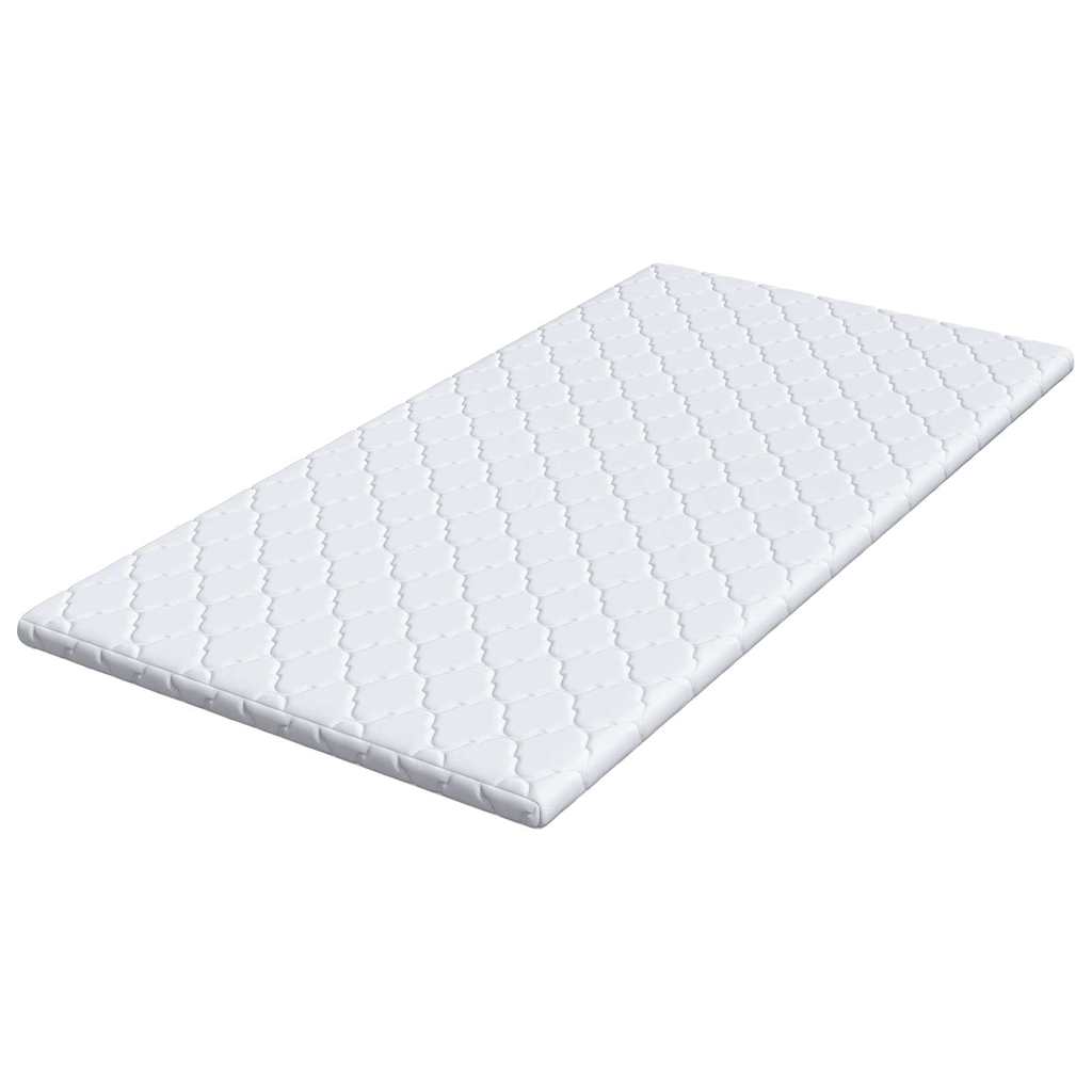 Kokosni nadmadrac Bijelo 100 x 200 cm Žakar tkanina