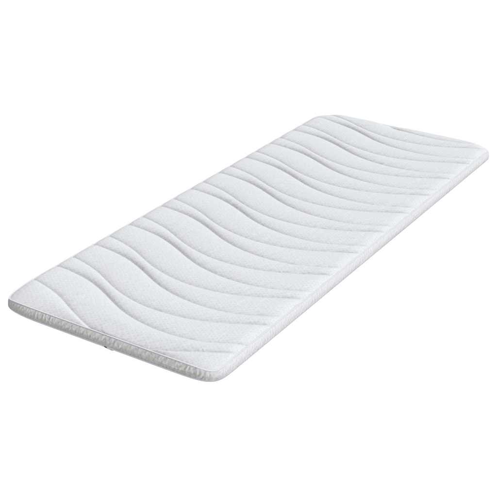 Nadmadrac Bijelo 70 x 200 cm Pleteno platno