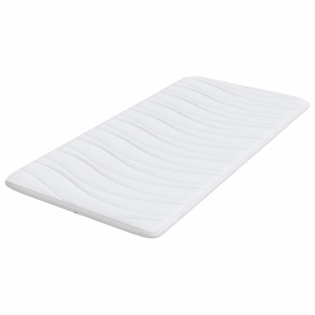 Nadmadrac Bijelo 100 x 200 cm Pleteno platno