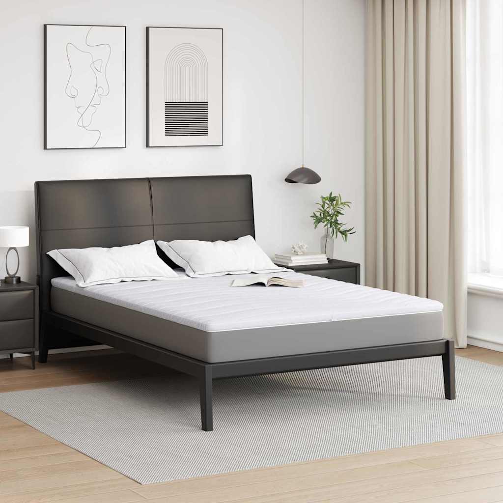 Nadmadrac Bijelo 160 x 200 cm Pleteno platno