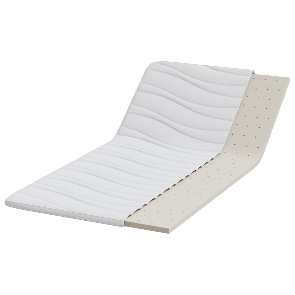 Nadmadrac Bijelo 90 x 200 cm Pleteno platno