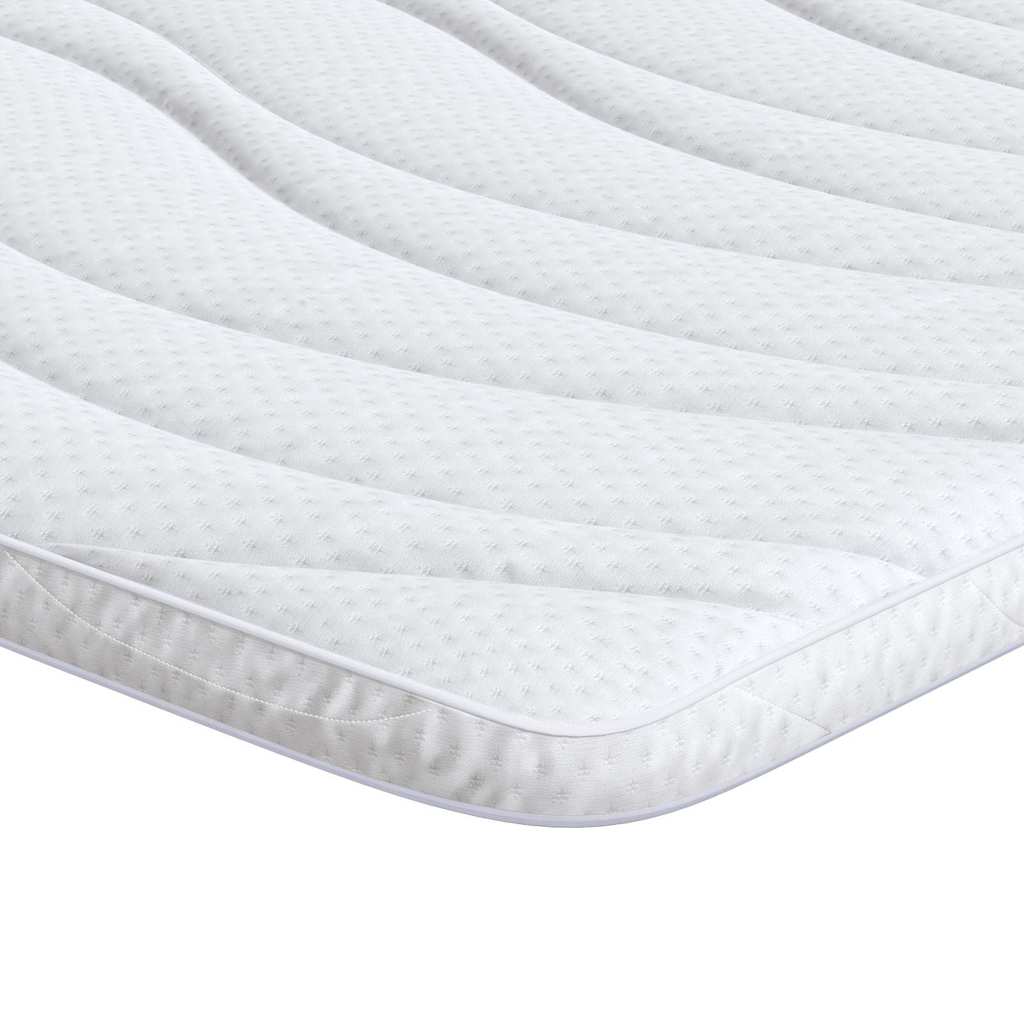 Nadmadrac Bijelo 120 x 200 cm Pleteno platno