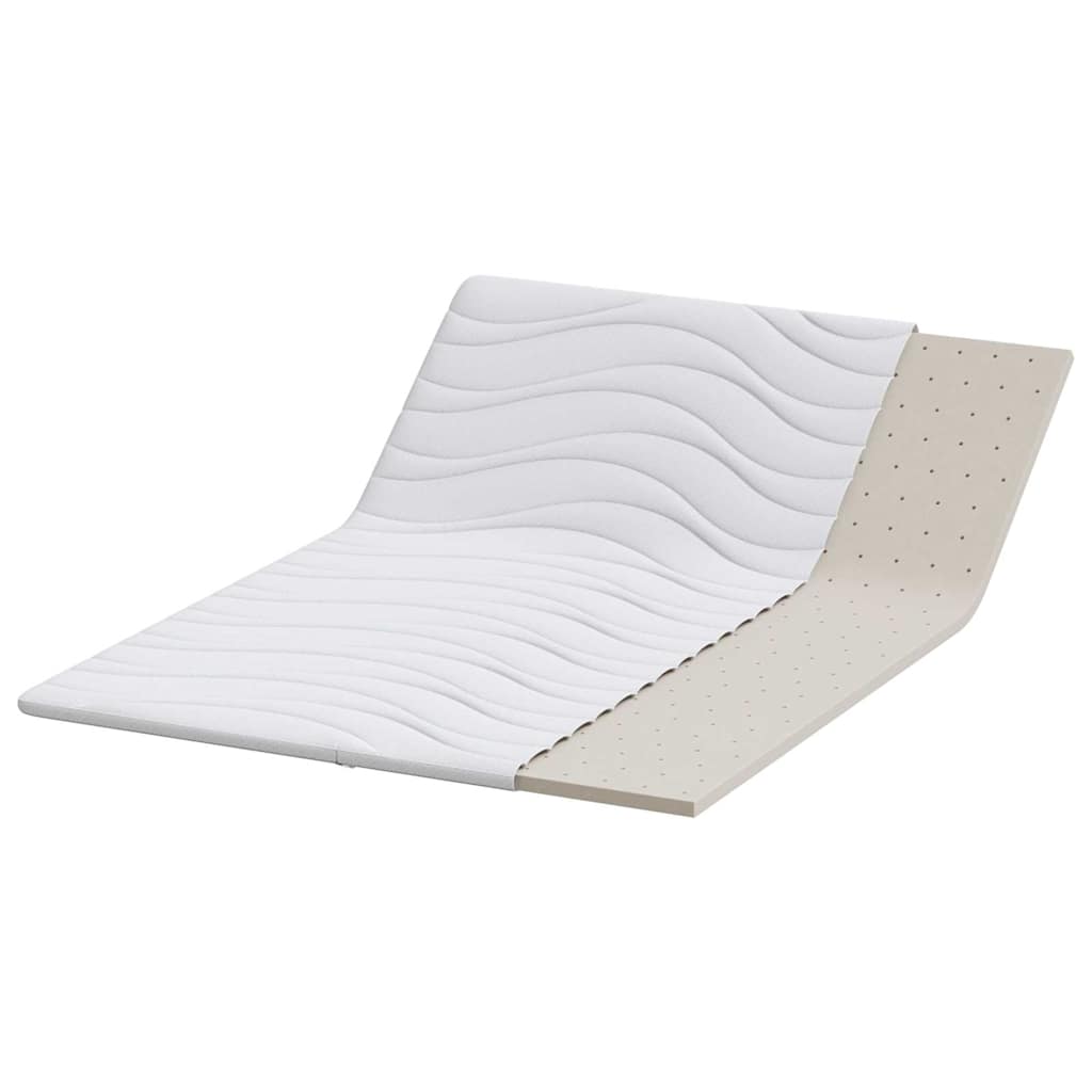 Nadmadrac Bijelo 160 x 200 cm Pleteno platno