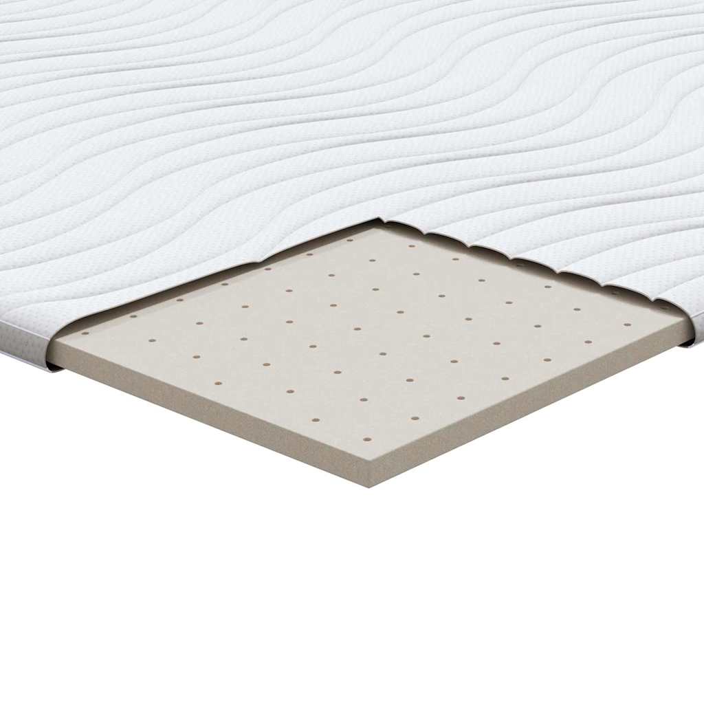 Nadmadrac Bijelo 180 x 200 cm Pleteno platno
