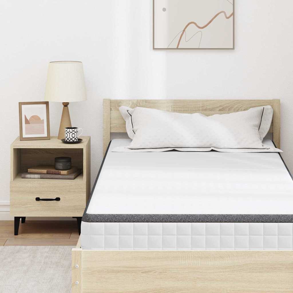 Madrac Bijela i siva 100 x 200 cm Bonell opruga