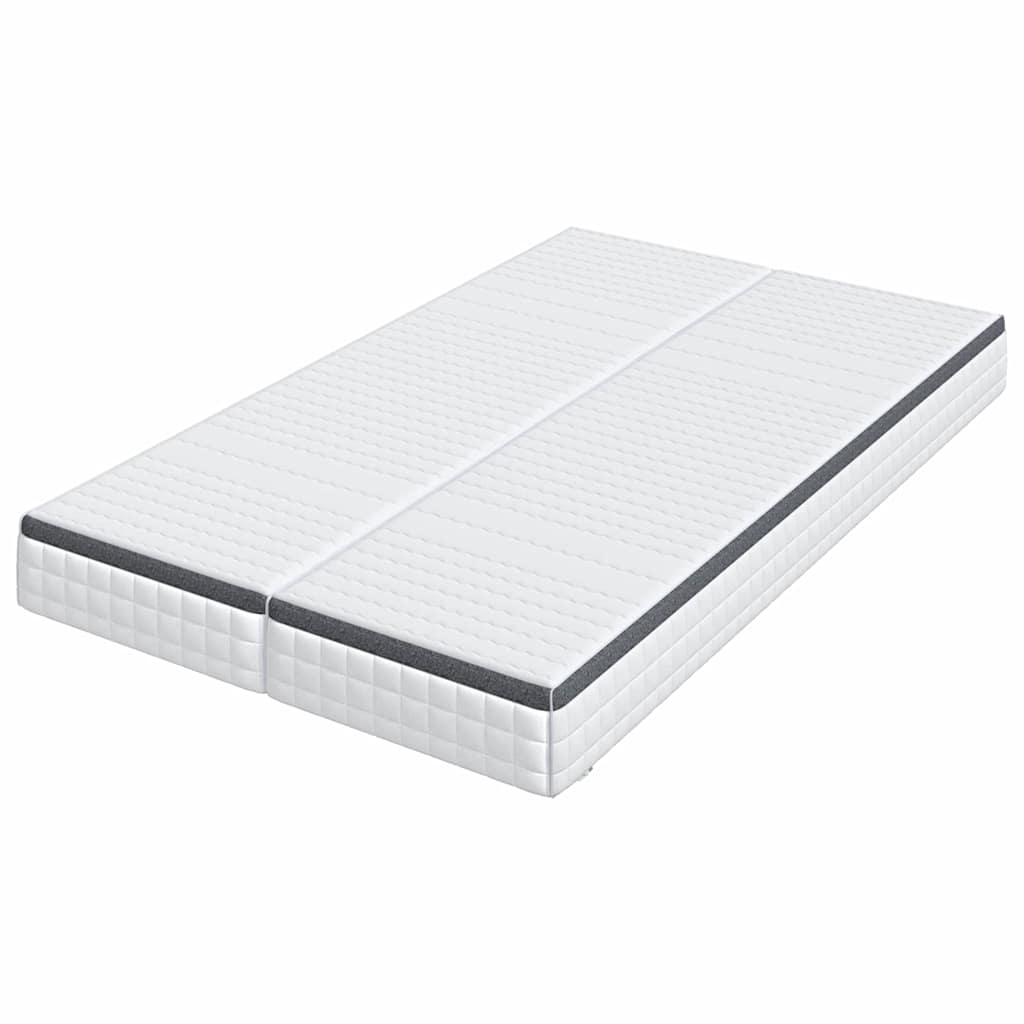 Madrac 2 pcs Bijela i siva 60 x 200 cm Bonell opruga