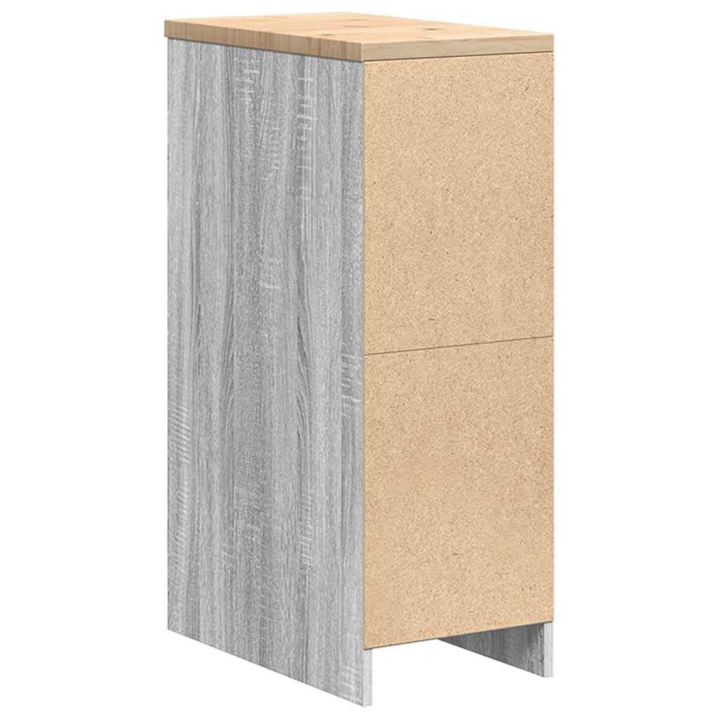 Garažni ormar za odlaganje 30x51x85 cm masivne borovine