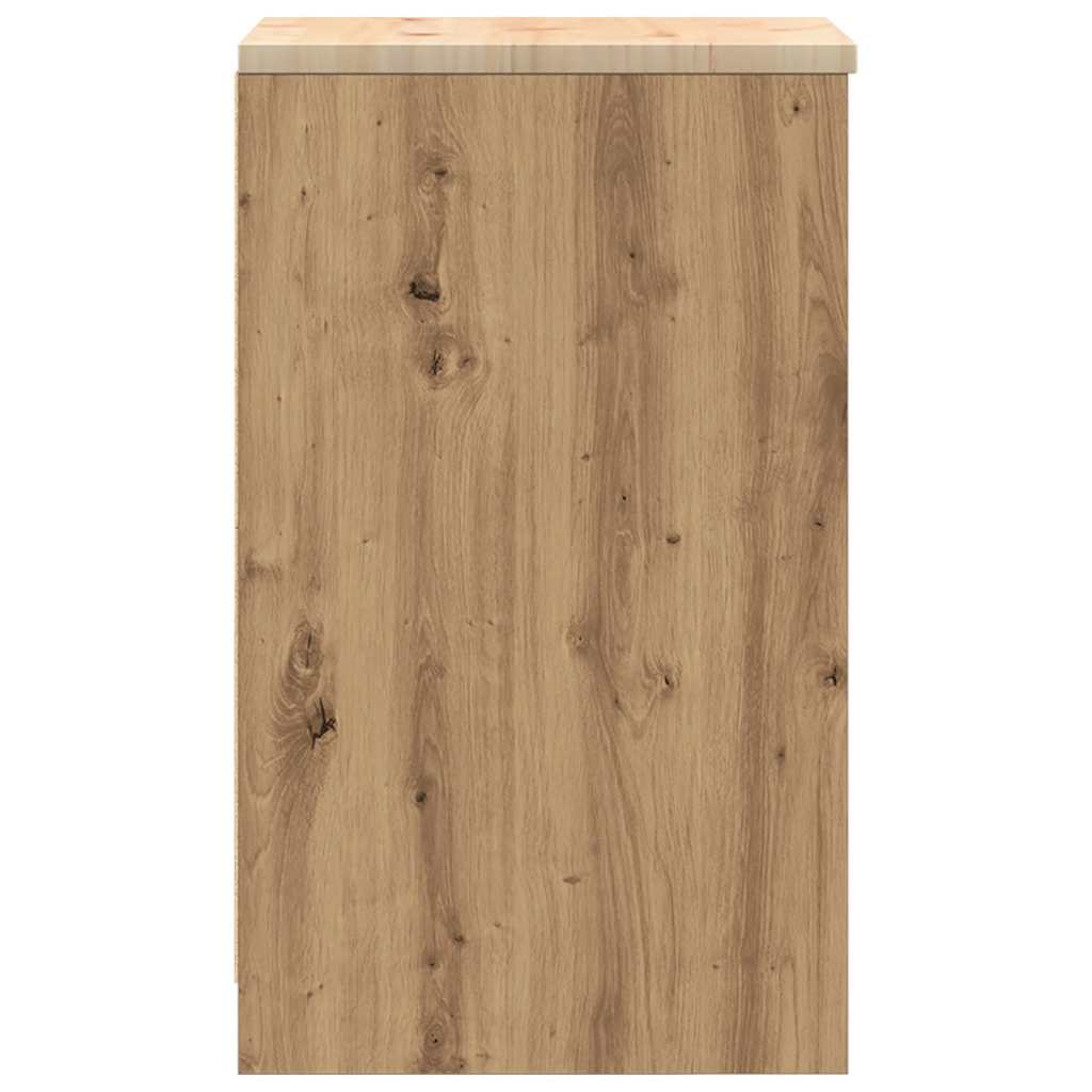 Garažni ormar za odlaganje 40x51x85 cm masivne borovine