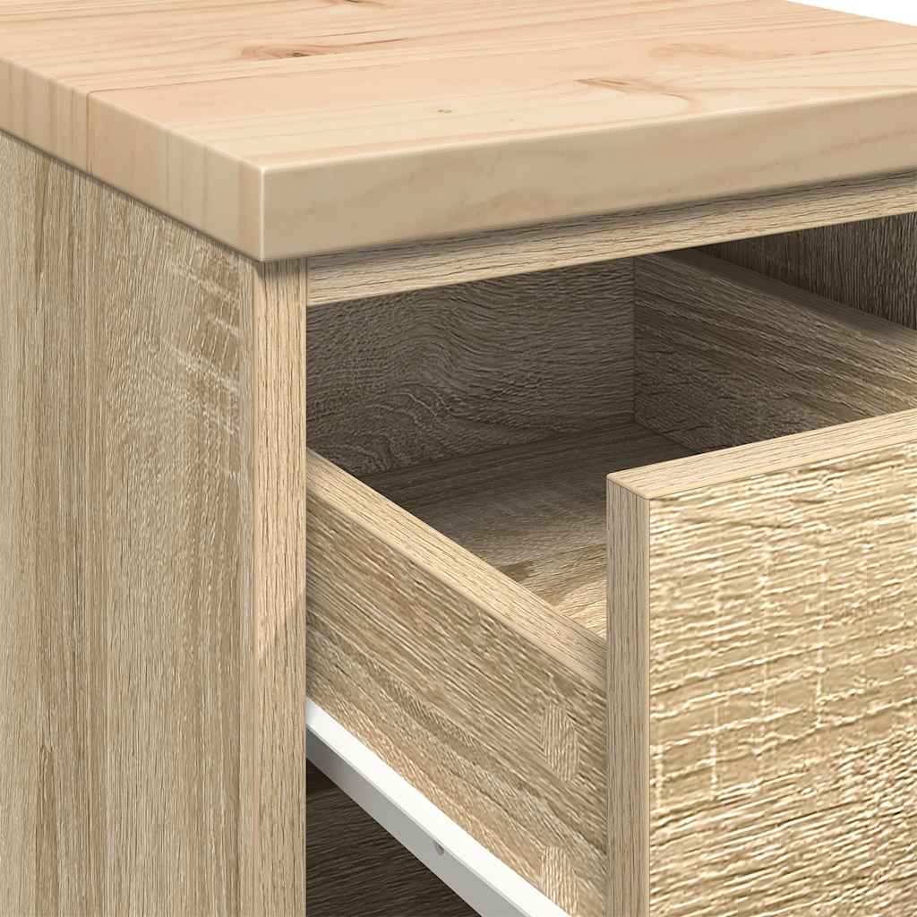 Garažni ormar za odlaganje 30x51x85 cm masivne borovine