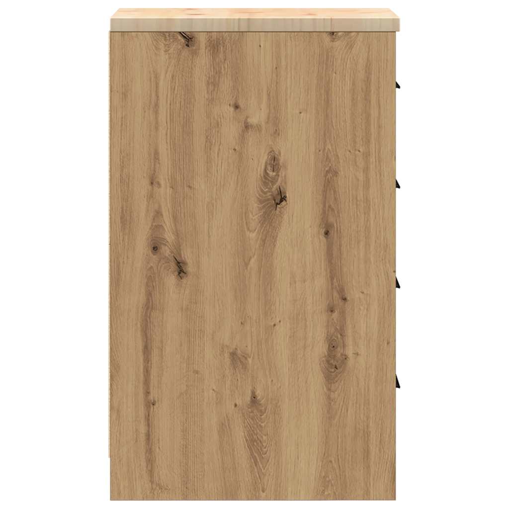 Garažni ormar za odlaganje 30x51x85 cm masivne borovine