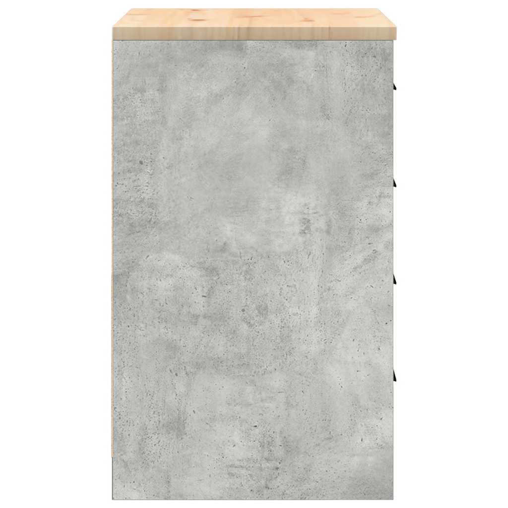 Garažni ormar za odlaganje 60x51x85 cm masivne borovine