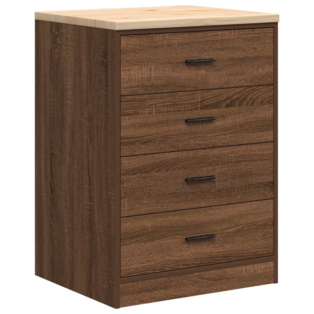 Garažni ormar za odlaganje 60x51x85 cm masivne borovine