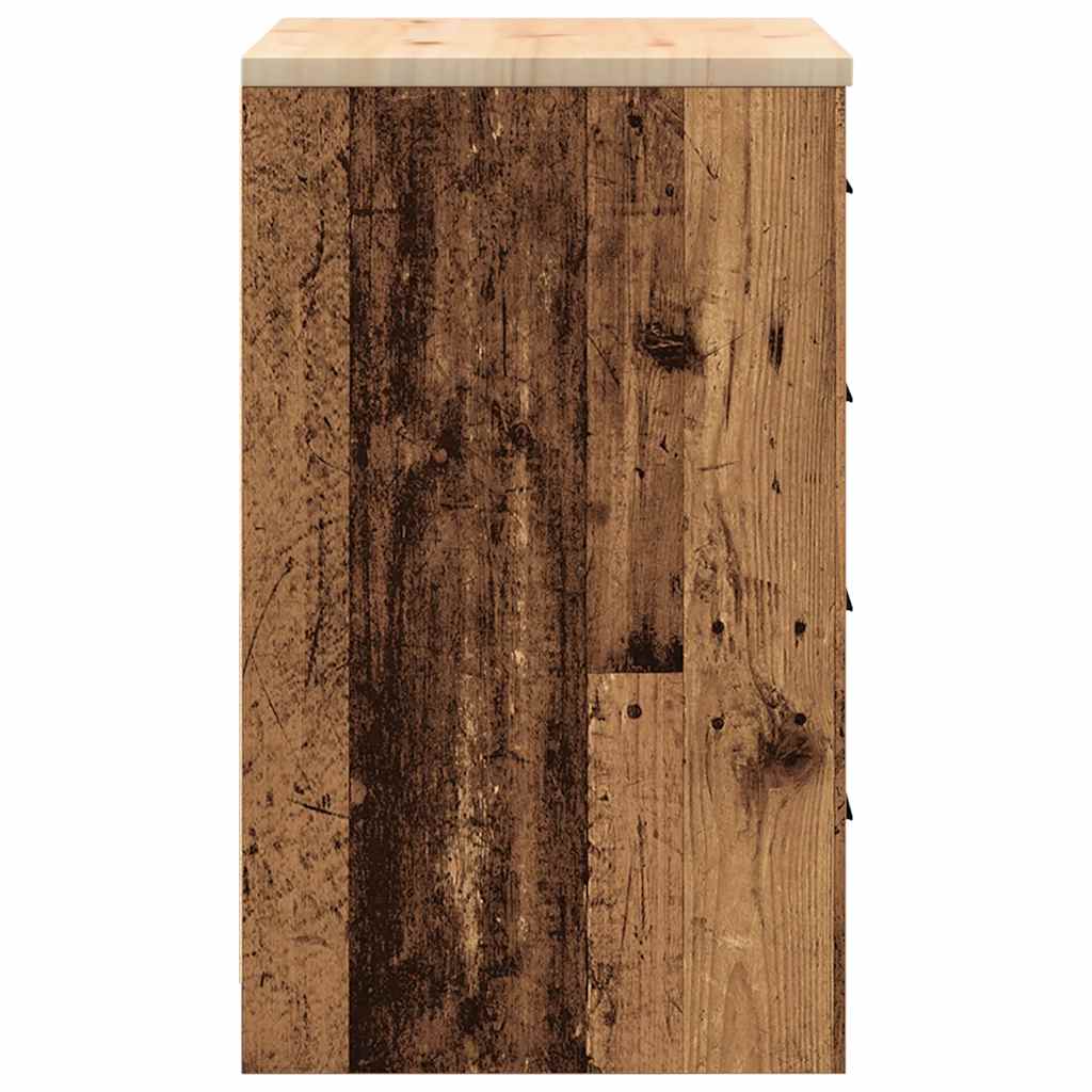 Garažni ormar za odlaganje 60x51x85 cm masivne borovine