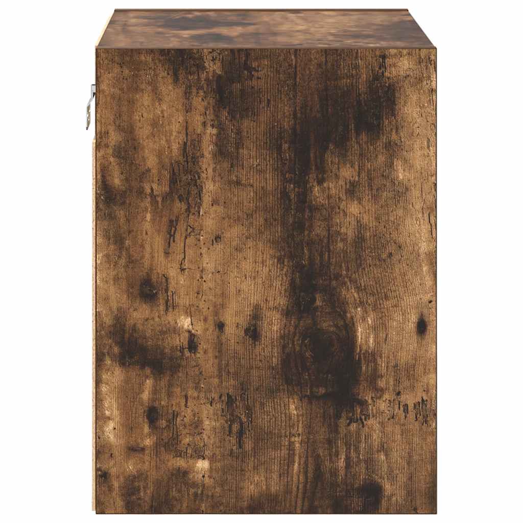 Garažni zidni ormarići 2 kom boja hrasta od konstruiranog drva