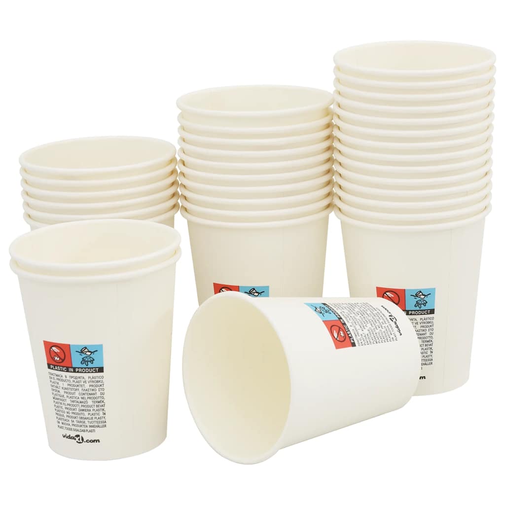 papirnate šalice za kavu s poklopcima 1000 kom 8 oz 200 ml